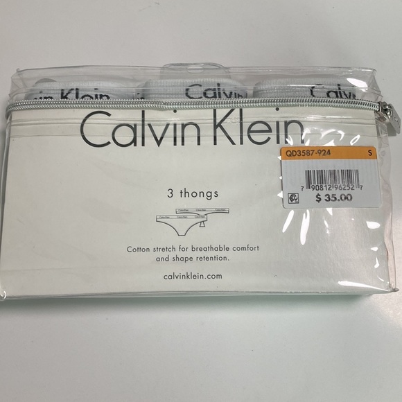 NWT Calvin Klein 3 Pack Carousel Thong Panties MSRP $35 - Picture 6 of 7
